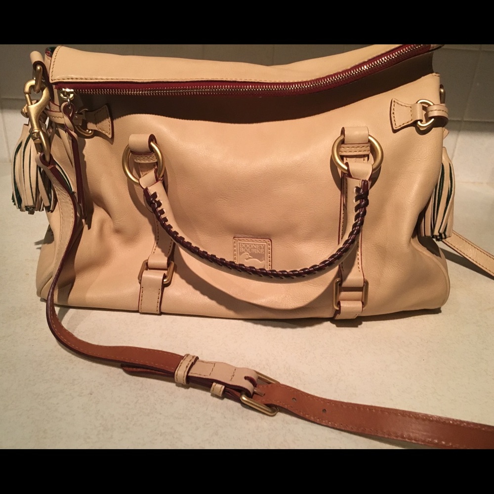 Dooney & Bourke Florentine satchel in bone